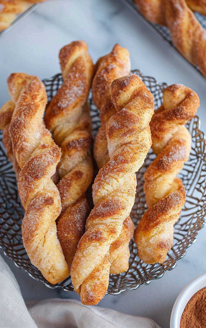 Air fryer cinnamon twists