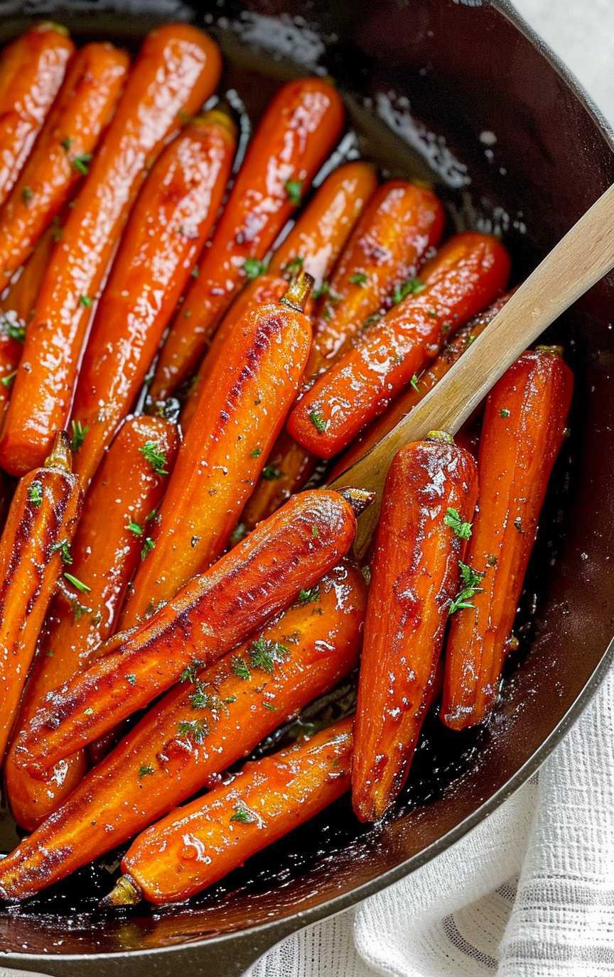 Brown Sugar Honey Glazed Carrots
