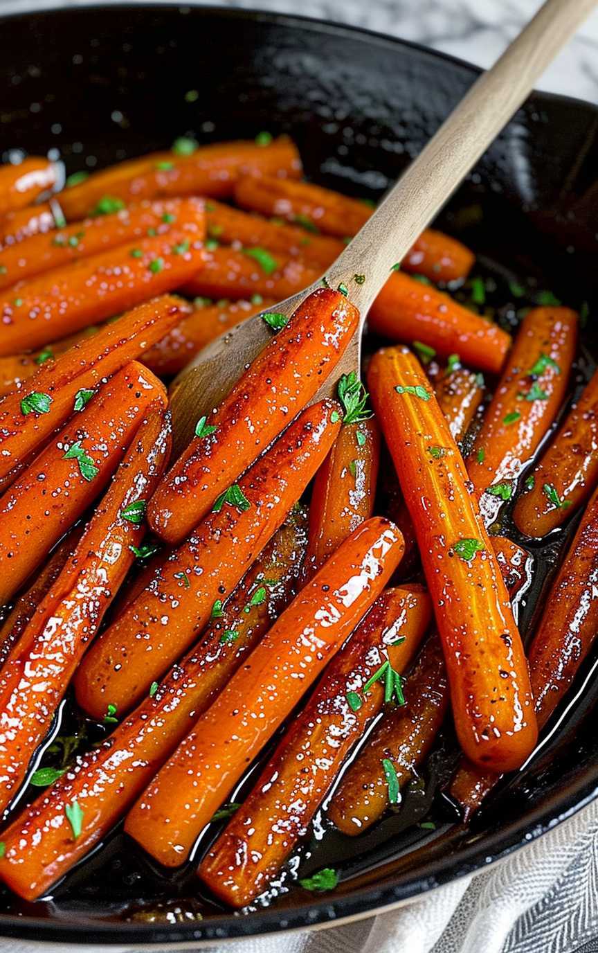Brown Sugar Honey Glazed Carrots