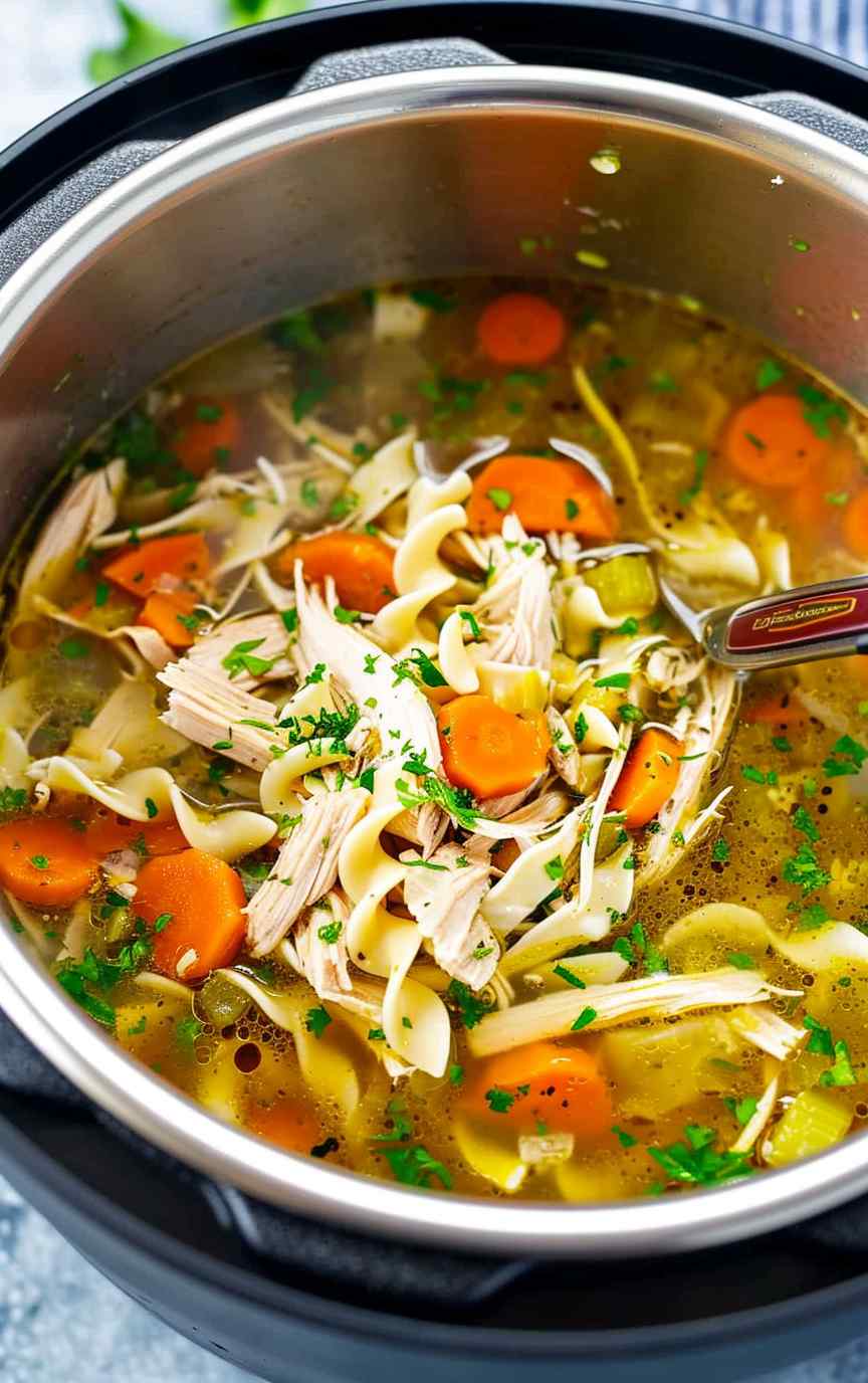 Instant Pot Chicken Noodle Soup