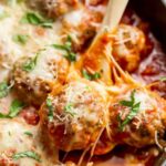 Chicken parmesan meatballs