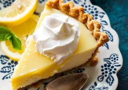 Creamy lemon pie