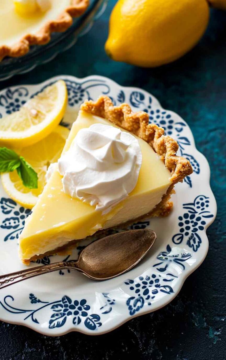 Creamy lemon pie