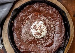 Gooey Texas Chocolate Sheet Cake Skillet