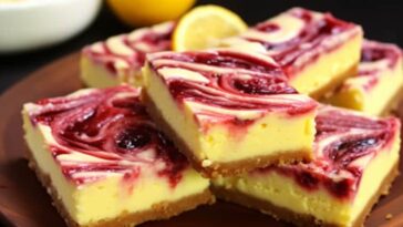 Lemon Raspberry Cheesecake Bars!