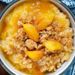 Peach cobbler dump cake