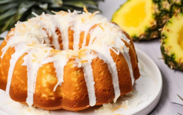 Pineapple Coconut Bundt Cake
