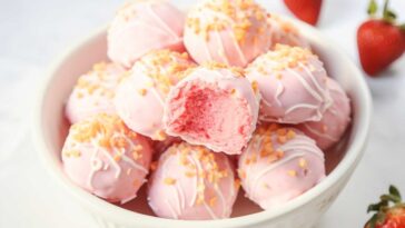 Strawberry Shortcake Truffles