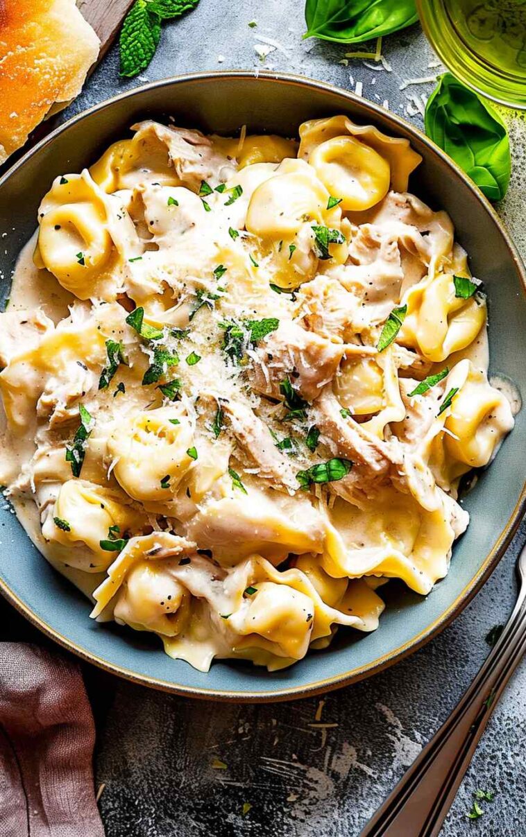 chicken tortellini alfredo